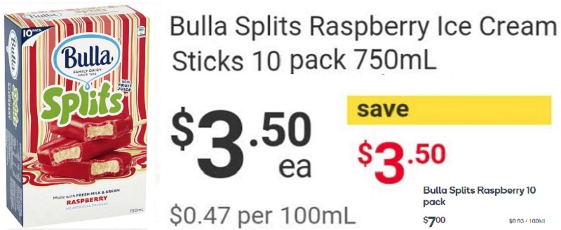 Bulla Splits Half Price