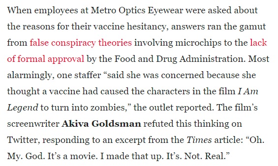 COVID Vaccine Zombie?