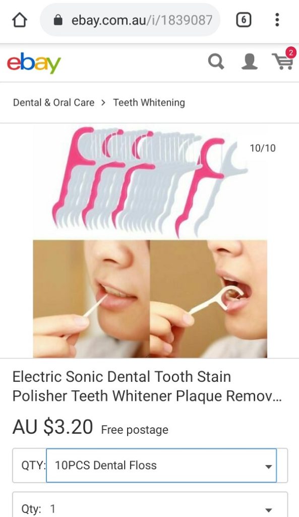 Ebay Sonic Dental 4th Advert