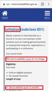 subclass 651 visa