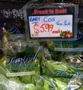 Cos Lettuce Price