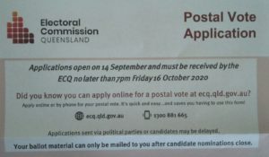 QLD Election Postal Vote